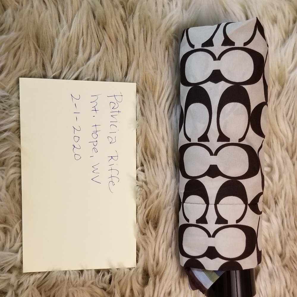 Coach travel umbrella new condition